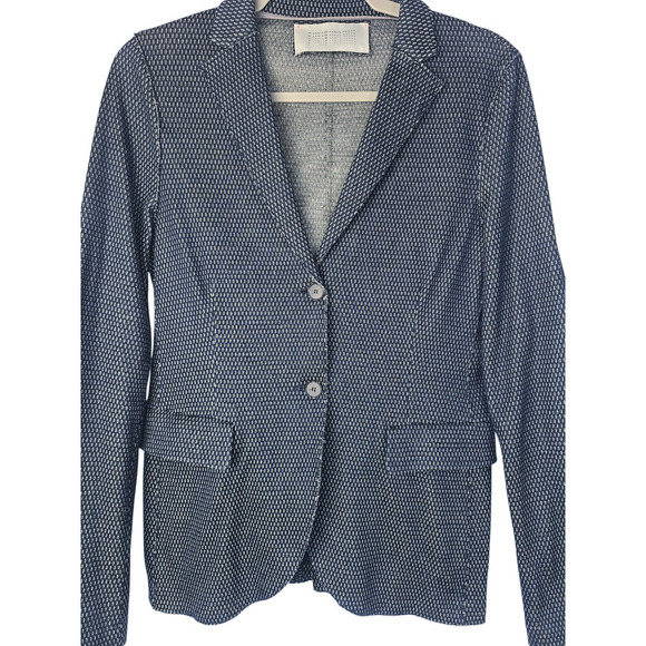 Harris Wharf London Women's Lightweight Cotton Raw Edge Blazer Size IT 46/ US 10 - Picture 4 of 6